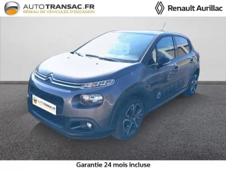 CITROEN C3 PureTech 110ch Shine S&S EAT6 E6.d-TEMP 114g occasion de 2019 en vente à Aurillac